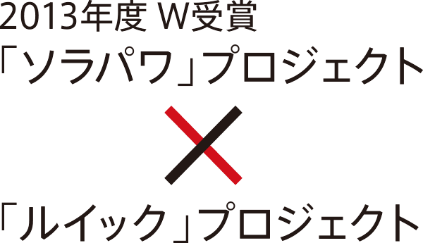 2013年度 W受賞 ソラパワプロジェクト X ルイックプロジェクト