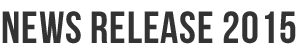 NEWS RELEASE 2015